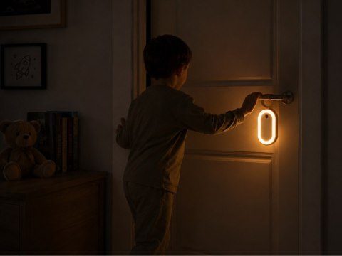 Nowoczesna lampka LED z czujnikiem ruchu do wnętrz