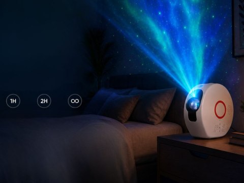 Nowoczesny projektor do wnętrz ze zdalnym sterowaniem i Bluetooth