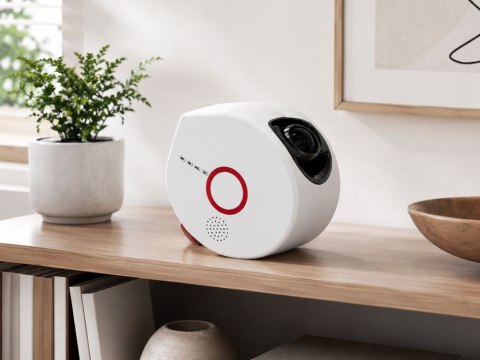 Nowoczesny projektor do wnętrz ze zdalnym sterowaniem i Bluetooth