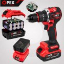 Wiertarko wkrętarka AKUmulatorowa udarowa bezszczotkowa 2x AKUmulator pro