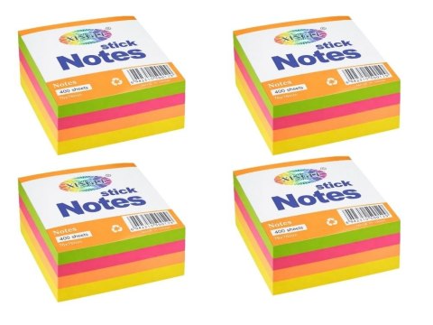 Nowoczesne karteczki samoprzylepne - 400 kartek, idealne do organizacji pracy i nauki