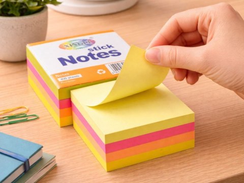 Nowoczesne karteczki samoprzylepne - 400 kartek, idealne do organizacji pracy i nauki