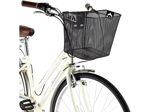 Duży metalowy kosz rowerowy do montażu na kierownicy