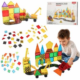 Kreatywne klocki 3D magnetyczne - 90 elementów dla dzieci i dorosłych!