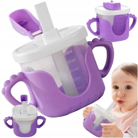 Kubek dla Małego Odkrywcy z Silikonowymi Uchwytem 300ml