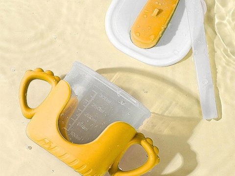 Kubek dla dzieci: Silikonowy niekapek o pojemności 300ml
