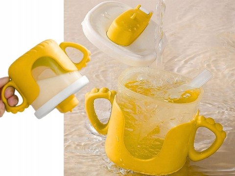 Kubek dla dzieci: Silikonowy niekapek o pojemności 300ml