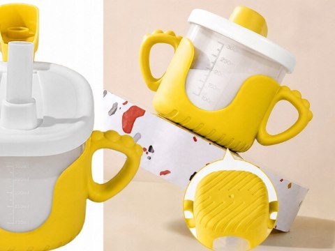 Kubek dla dzieci: Silikonowy niekapek o pojemności 300ml