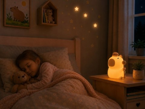 Lampa nocna w kształcie kapibary - idealne rozwiązanie dla dzieci!