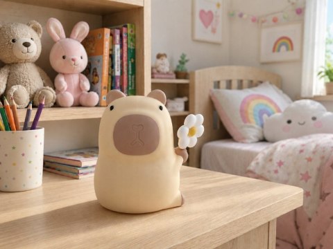 Lampa nocna w kształcie kapibary - idealne rozwiązanie dla dzieci!