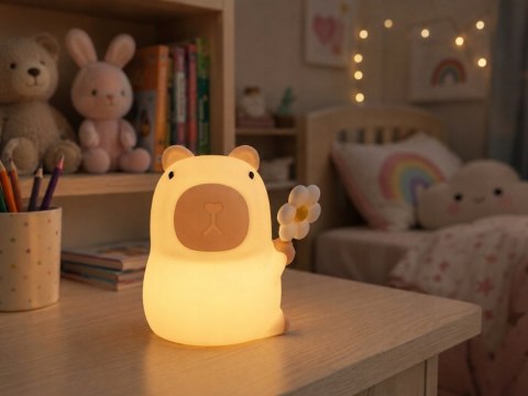 Lampa nocna w kształcie kapibary - idealne rozwiązanie dla dzieci!