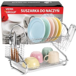Nowoczesna i kompaktowa suszarka do naczyń dwupoziomowa, idealna do każdej kuchni
