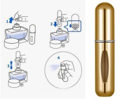 Atomizer na perfumy - podróżny flakon 5ml z wygodnym rozpryskiwaczem