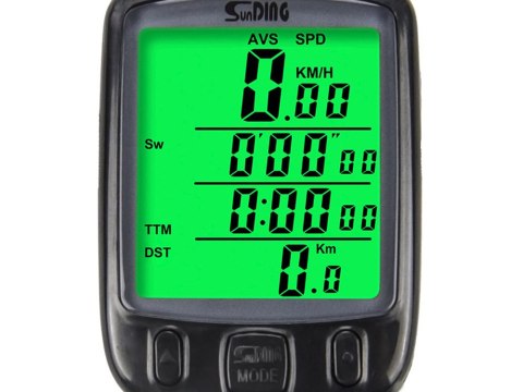 Licznik Rowerowy LCD z Wodoodporną Obudową i 27 Funkcjami