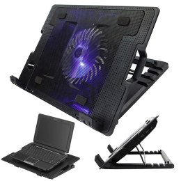 Nowoczesna podkładka chłodząca do laptopa z regulacją i podświetleniem LED