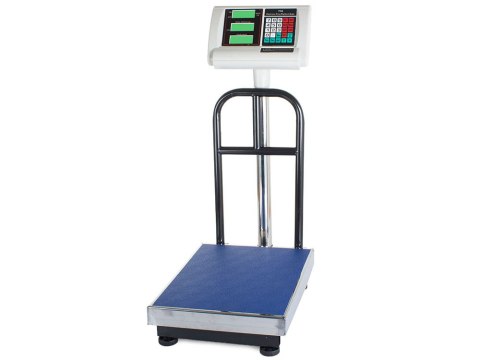 Waga 230V lub AKU magaz sklep 30x40 200kg TARA rampa składana mobilna
