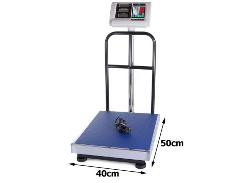 Waga sklepowa platforma 50x40cm RAMPA 300kg MOC gabaryt wygoda 230V lub AKU