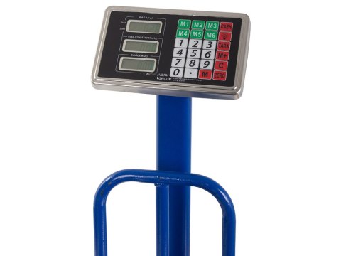 Waga Gabaryty 230V lub AKU RAMPA 100kg LCD MOBILNA SKŁADNA