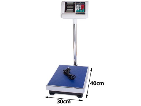 Waga 200kg/50g 230V lub AKU platforma magazyn sklep hurt plac