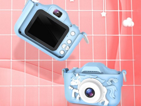 Zabawkowy aparat fotograficzny dla dzieci z jednorożcem MEGA