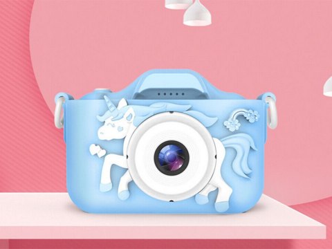 Zabawkowy aparat fotograficzny dla dzieci z jednorożcem MEGA