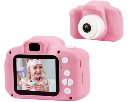 Zabawa w obiektywie: różowy aparat fotograficzny dla dzieci z jednorożcem