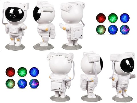 Nowoczesny projektor gwiazd w kształcie astronauty - wieczór pełen magii!