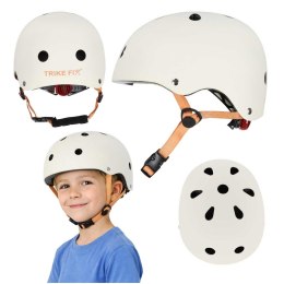 Kask rowerowy dla małego odkrywcy z regulacją i diodą LED