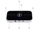 Nowoczesny adapter Bluetooth 2w1 - Odbiornik i transmiter do audio