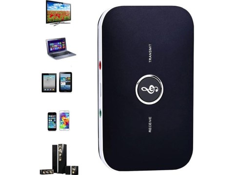 Nowoczesny adapter Bluetooth 2w1 - Odbiornik i transmiter do audio