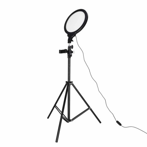 Lampa do idealnych selfie z pierścieniem LED na statywie