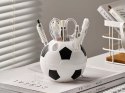Nowoczesny przybornik biurowy w kształcie piłki dla zapalonych fanów sportu