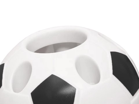Nowoczesny przybornik biurowy w kształcie piłki dla zapalonych fanów sportu