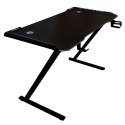 Biurko gamingowe z podświetleniem LED RGB 120x60 cm - stwórz własną strefę komfortu!