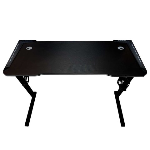 Biurko gamingowe z podświetleniem LED RGB 120x60 cm - stwórz własną strefę komfortu!