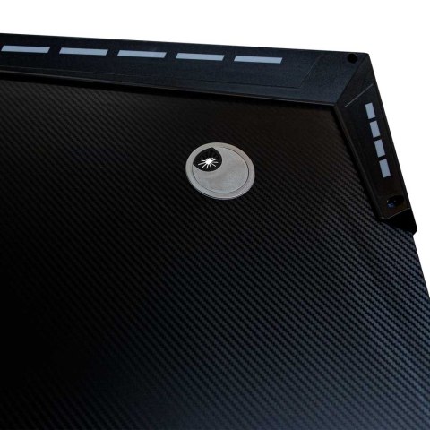 Biurko gamingowe z podświetleniem LED RGB 120x60 cm - stwórz własną strefę komfortu!