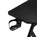 Biurko gamingowe LED RGB z nadstawką - nowoczesny design w Twoim domu