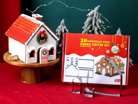 Domek z piernika foremki do pierników świątecznych wykrawacze szopka chatka