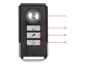 Głośny alarm rower motor klakson antykradzieżowy zabezpieczenie pilot