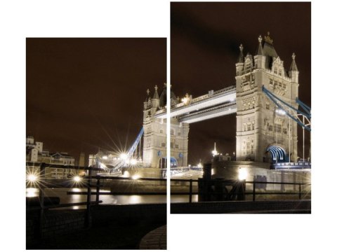 80x70cm Fontanna Tower Bridge duo obraz      