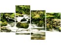 Obraz druk Stone river  leśna rzeka kamienisty strumień 