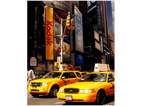 70x50cm Obraz Żółte taxi Nowym Jorku   ścian  