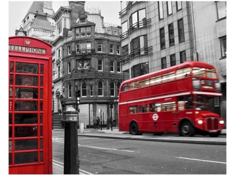 40x50cm Obraz Czerwona budka telefoniczna Londynie obraz      