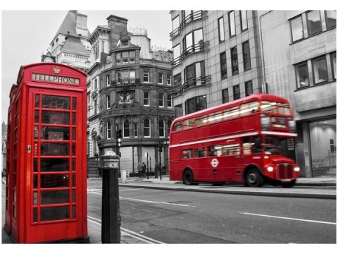Obraz druk Czerwona budka telefoniczna Londynie