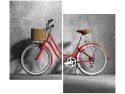 80x70cm Oldschoolowy rower duo obraz      