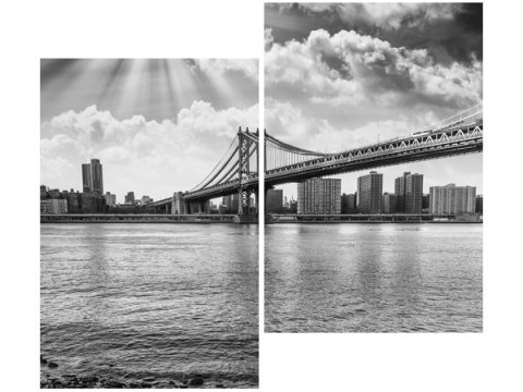 80x70cm Brooklyn Nowy Jork duo obraz      