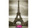 70x50cm Obraz różowy Citroen 2CV Wieżą Eiffla   ścian  
