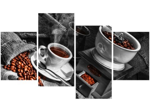 Obraz druk Filiżanka gorącej kawy coffee