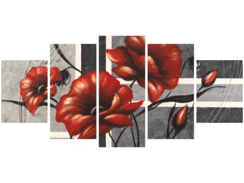 Obraz Czerwone kwiaty maki
