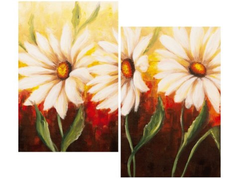 80x70cm Piękne kwiaty duo obraz      